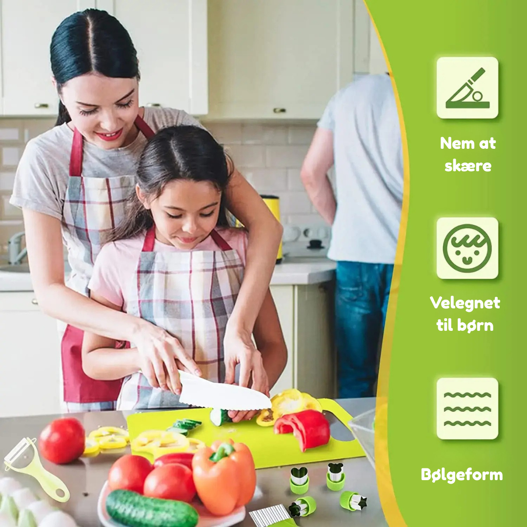 Junior Chef Set™ - Sikker skæring - legetøjskøkken