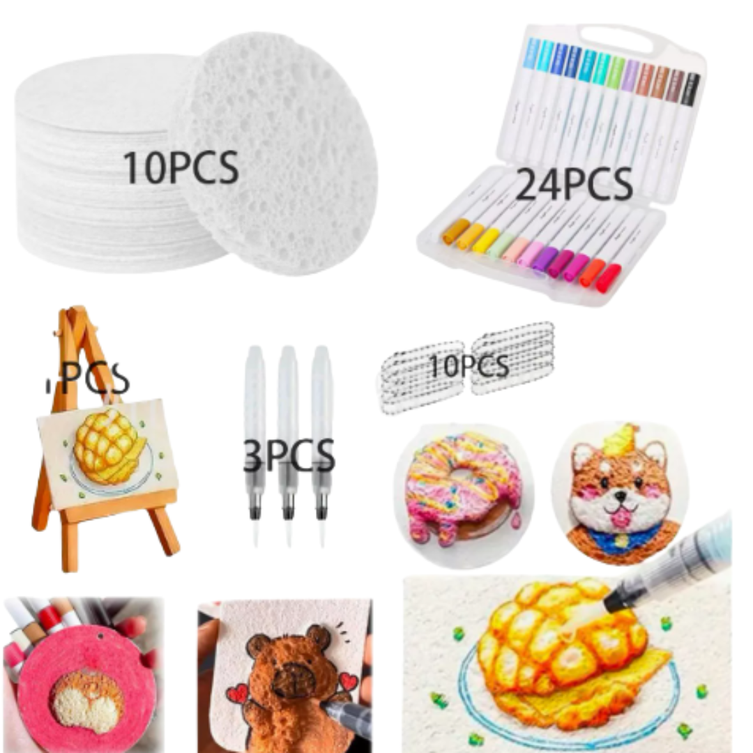 MagicFoam – Farverig og kreativ – Kreativ teksturpen-sæt