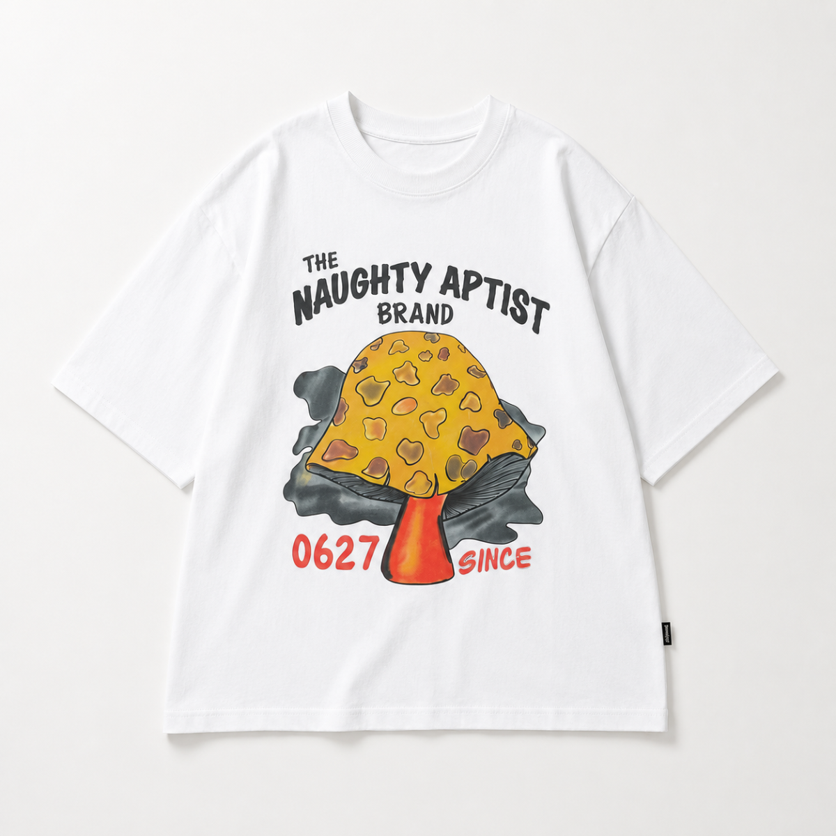 MushroomPlay – Casual & Streetwear – Oversized T-shirt med svampemotiv