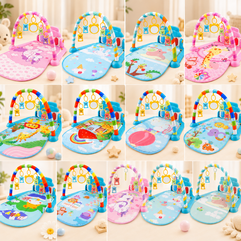 Musical Baby Play Gym – Farverigt og lærerigt – Baby Gym-tæppe
