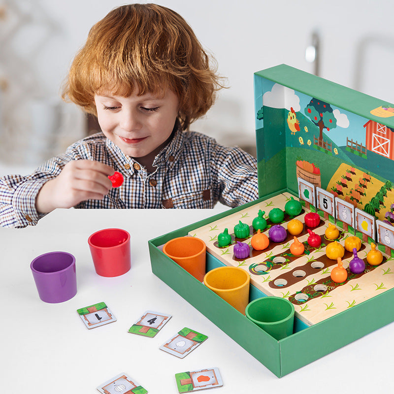 EduFarm – Læring gennem leg – Montessori-tællespil og farvespil for børn