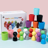 Thumbnail for Farvekanal – Læring og opdagelse - Montessori-farvesorteringsspil i træ