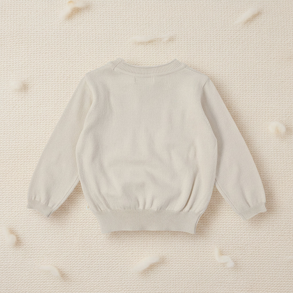 Thin Cotton Pullover – Lys & Komfort – Strikket børnebluse