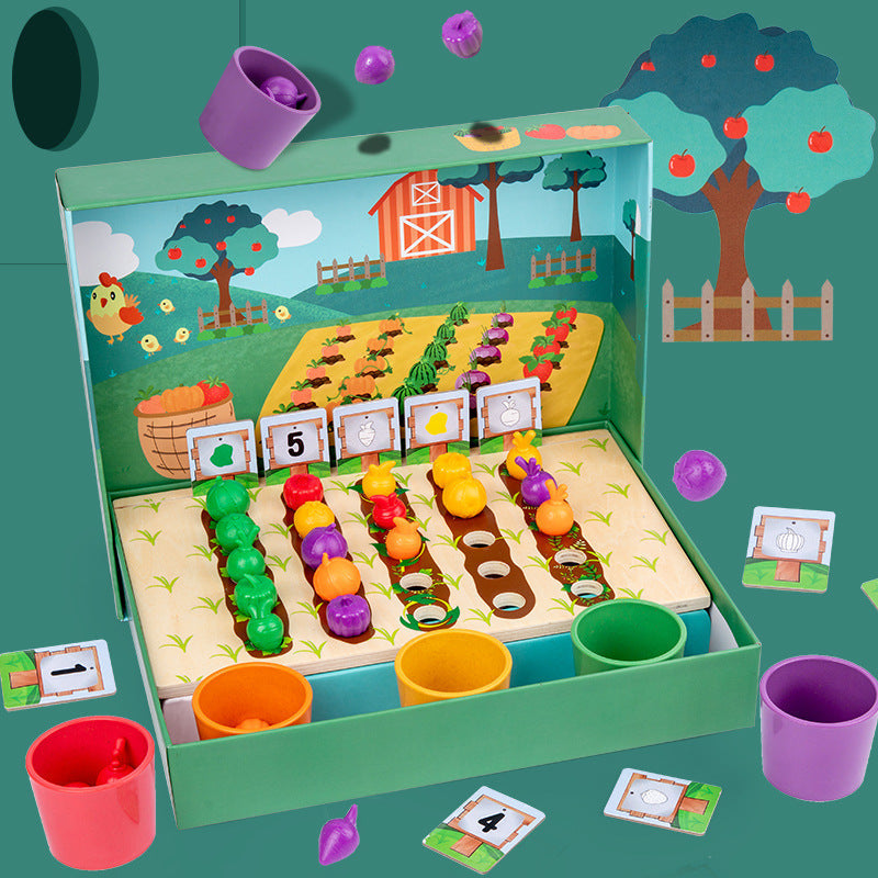 EduFarm – Læring gennem leg – Montessori-tællespil og farvespil for børn