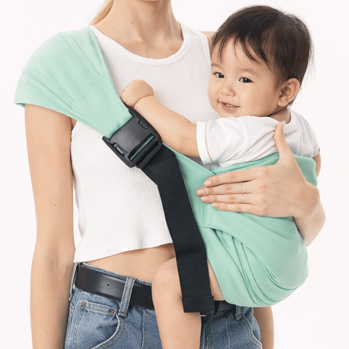 Baby Sling Carrier™ - Ekstra bred bæresele - Ergonomisk hoftebærer