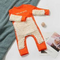 Thumbnail for TinyCleaner – Blødt og praktisk – baby-jumpsuit til at kravle og lege i