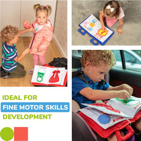 Thumbnail for Quiet Book™ | Udvikl finmotorik - Montessori aktivitetsbog