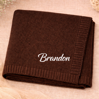 Thumbnail for Personalized Baby Blanket – Blødt & unikt – Personligt broderet tæppe i bomuld