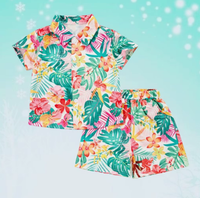 Thumbnail for Mini Fashion™ - Frisk og munter - Blomstret drengesæt