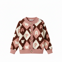 Thumbnail for CozyCardi – Blød & Varm – Strikket Cardigan med Søde Prints