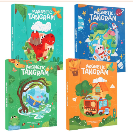 Woods™ - Tilskynd til logisk tænkning - Tangram-puslespil i træ