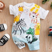 Thumbnail for Mini Fashion™ - Komfort til hver eneste nat - Kortærmet pyjamasbodysuit