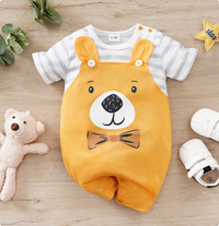 Thumbnail for Mini Fashion™ - Komfort til hver eneste nat - Kortærmet pyjamasbodysuit