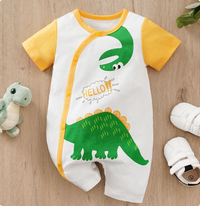 Thumbnail for Mini Fashion™ - Komfort til hver eneste nat - Kortærmet pyjamasbodysuit