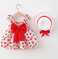 Thumbnail for Mini Fashion™ – Sød og sommerlig – Frugtkjole (inkluderer GRATIS stråhat)