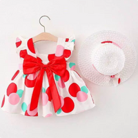 Thumbnail for Mini Fashion™ – Sød og sommerlig – Frugtkjole (inkluderer GRATIS stråhat)