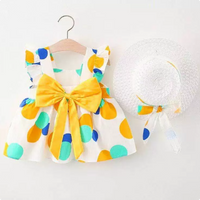 Thumbnail for Mini Fashion™ – Sød og sommerlig – Frugtkjole (inkluderer GRATIS stråhat)
