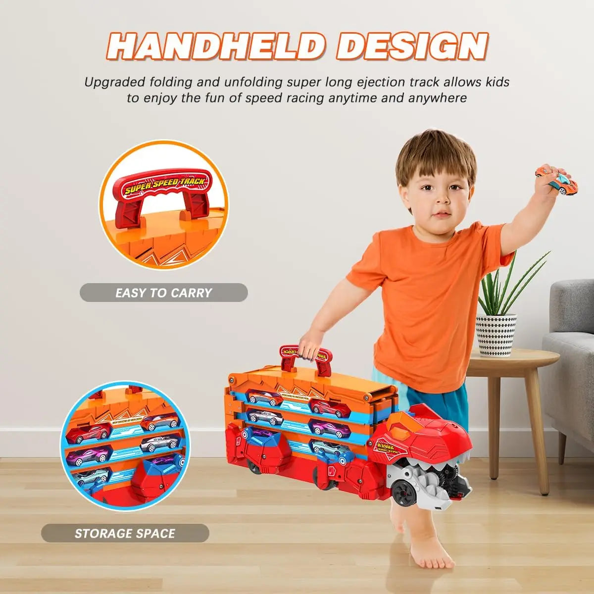 JurassicTruck™ – Cool & sjov – sammenklappelig Dino-transportvogn