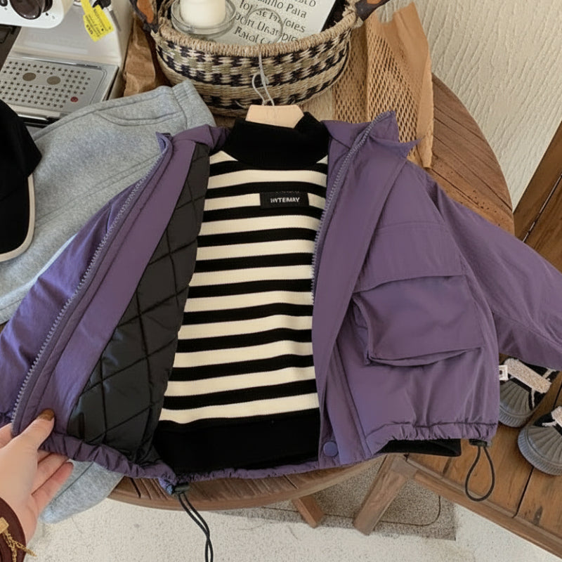 LiloWear – Vindtæt og vandafvisende – Vindjakke med hætte til børn