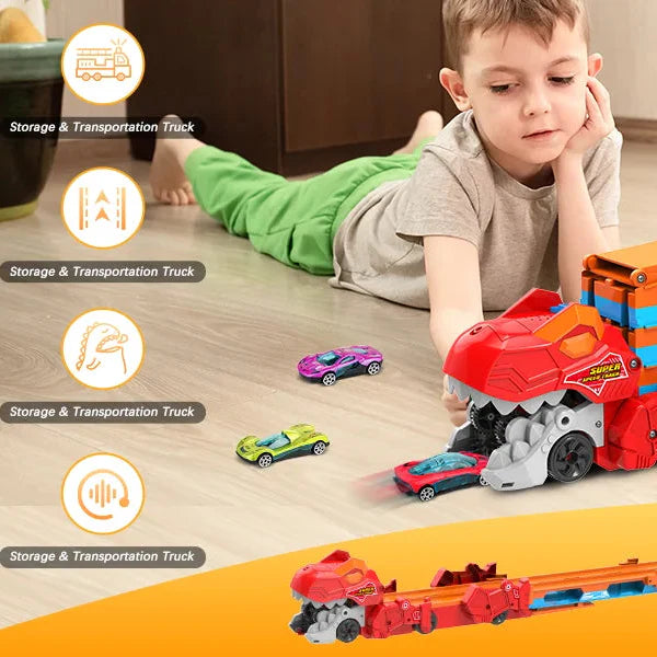 JurassicTruck™ – Cool & sjov – sammenklappelig Dino-transportvogn