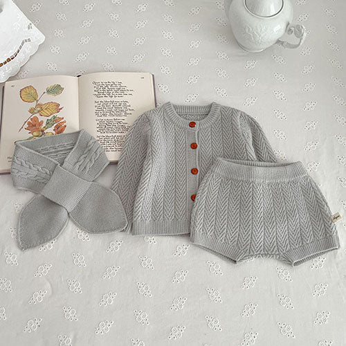 Mini Fashion™ - Sødt look - Strikket Tøjsæt