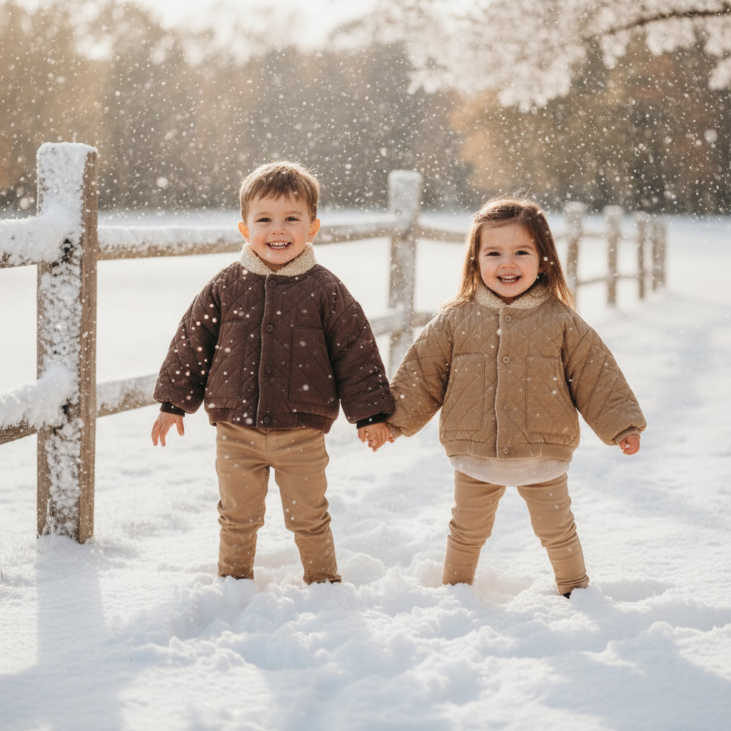 LittleWanderer – Varm og stilfuld – Vatteret børnejakke