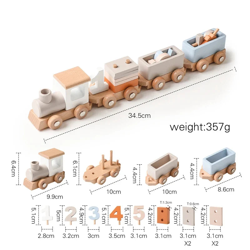 HappyTrain – Montessori & Fun – Træstogssæt