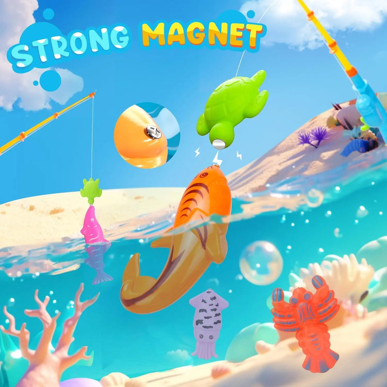 Fishing Game – Læring og opdagelse – Magnetisk Visspel