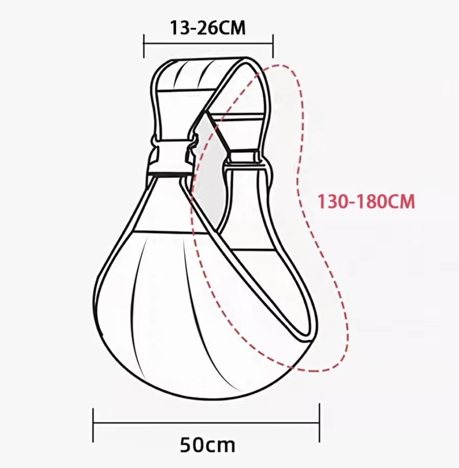 Baby Sling Carrier™ - Ekstra bred bæresele - Ergonomisk hoftebærer