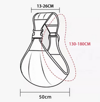 Thumbnail for Baby Sling Carrier™ - Ekstra bred bæresele - Ergonomisk hoftebærer