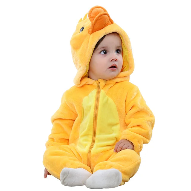 Mini Fashion - Bæredygtig og vaskbar - Dyre-romper-onesie (0-24 måneder)