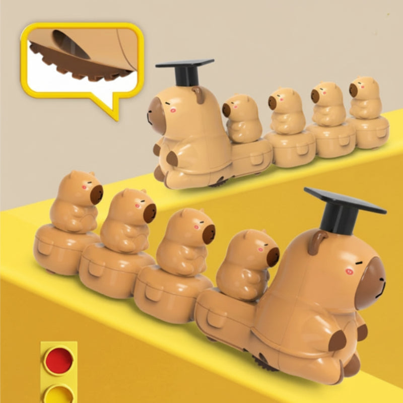 Capybara Train Toy – Legesygt & sødt – Tog med tryk