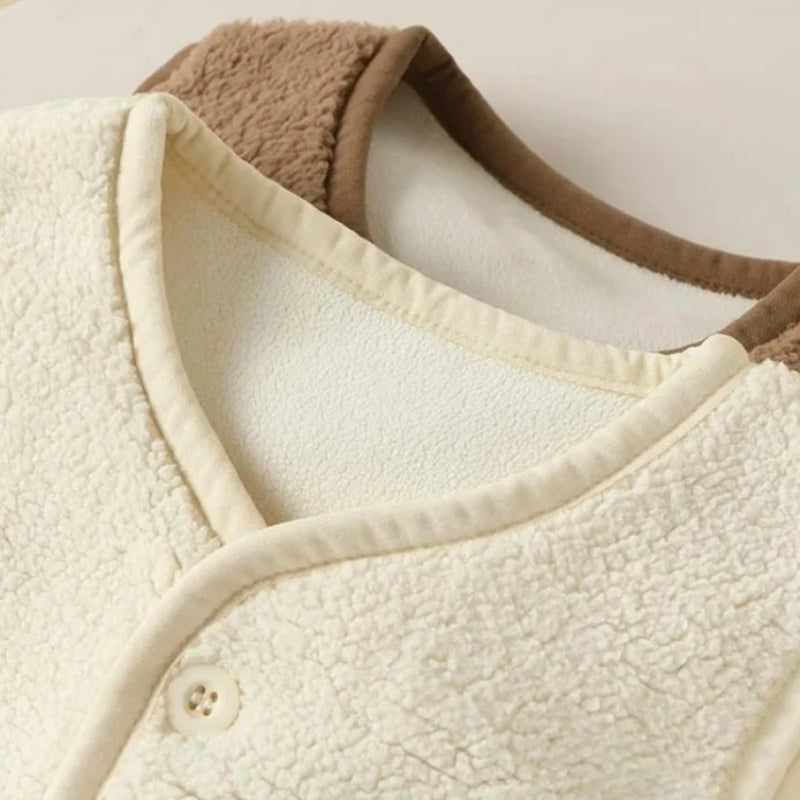 Baby Bear Fleece Vest – Varm og blød – Børnevest med bjørnemotiv