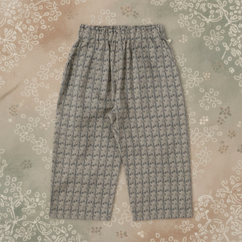 Plaid Cotton Pants – Luftig og åndbar – afslappede bukser i ballon-/harem-stil