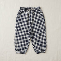 Thumbnail for Plaid Cotton Pants – Luftig og åndbar – afslappede bukser i ballon-/harem-stil