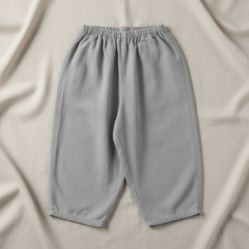 Plaid Cotton Pants – Luftig og åndbar – afslappede bukser i ballon-/harem-stil
