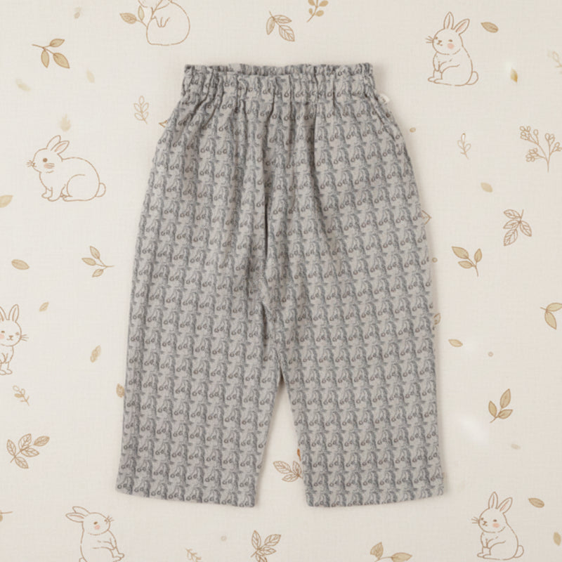 Plaid Cotton Pants – Luftig og åndbar – afslappede bukser i ballon-/harem-stil
