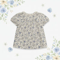 Thumbnail for Vine Print Blouse – Let og sød – Børnebluse med pufærmer