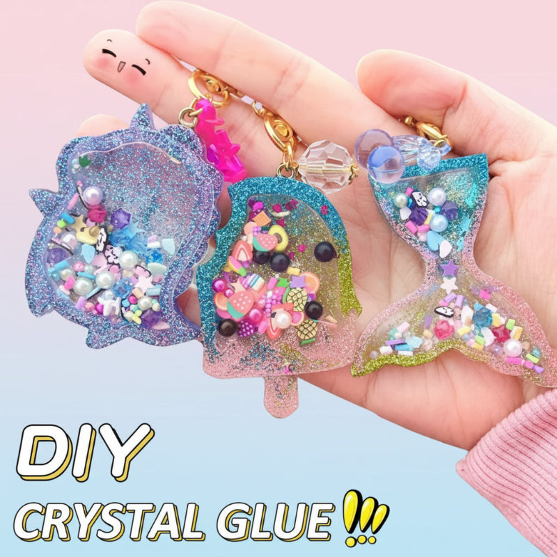 DIY Crystal Keychain Kit – Kreativt & legesygt – Nøglerings-håndværkssæt