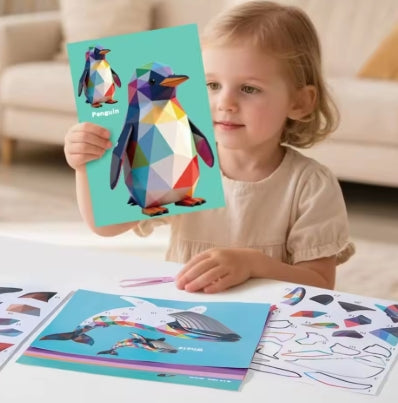 3D Sticker Puzzle – Kreativt og lærerigt – Geometrisk 3D-puslespil