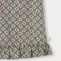 Thumbnail for Matching Set – Behagelig & med tusindfryd-mønster – bloomers, nederdel og bluse