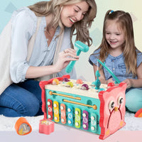 Thumbnail for Montessori Hammering Toy – Motorik & læring – 8-i-1 legesæt