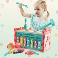 Thumbnail for Montessori Hammering Toy – Motorik & læring – 8-i-1 legesæt