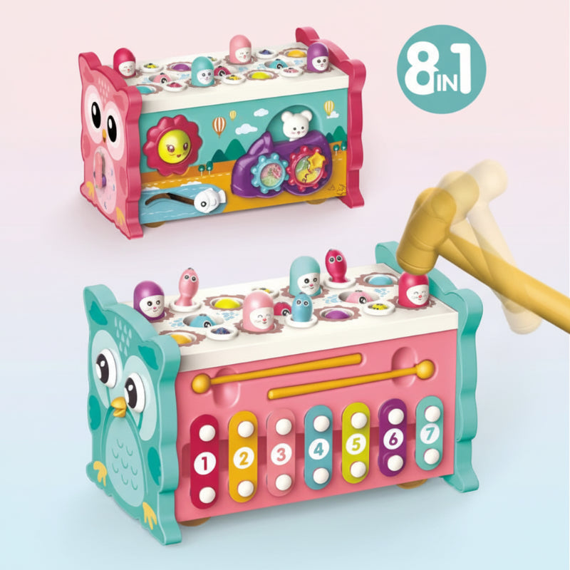 Montessori Hammering Toy – Motorik & læring – 8-i-1 legesæt