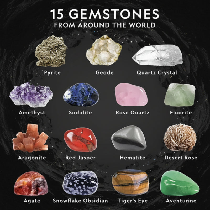 Gemstone Dig Kit – Opdagelse & læring – Krystaludgravningssæt