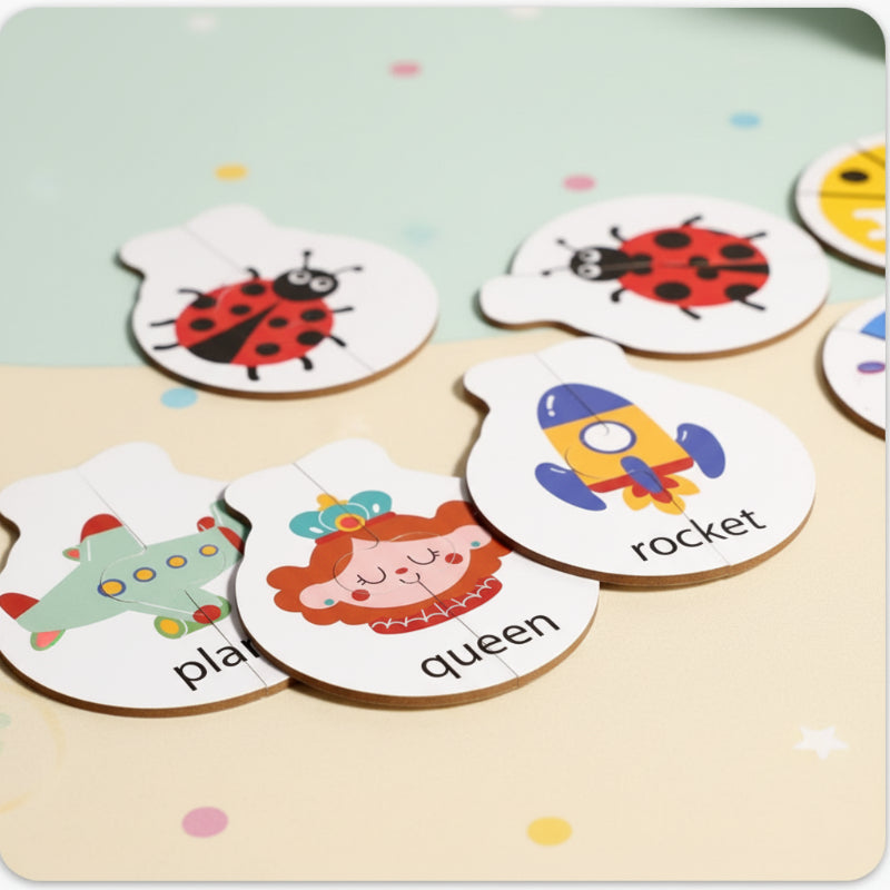 Wooden Letter Matching Game – Læring & leg – Alfabetpuslespil