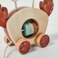Thumbnail for Crab Pull Toy™ – Leg og læring – Krabbe af træ