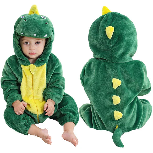 Mini Fashion - Bæredygtig og vaskbar - Dyre-romper-onesie (0-24 måneder)