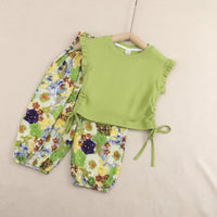 Thumbnail for Sleeveless Tops & Pants – Zacht & Stijlvol – Kinder Kleding Zomer Set