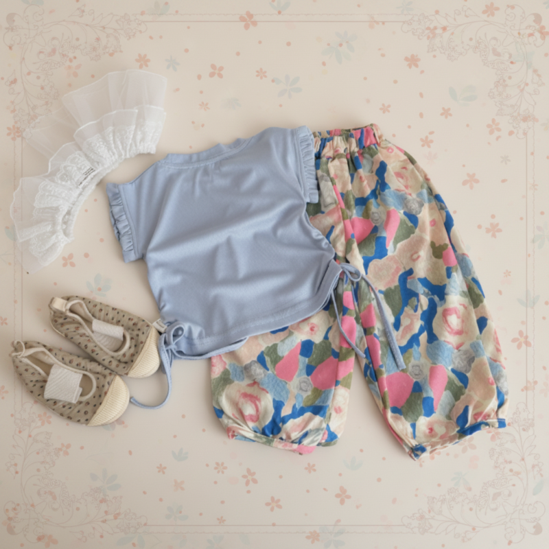 Sleeveless Tops & Pants – Zacht & Stijlvol – Kinder Kleding Zomer Set